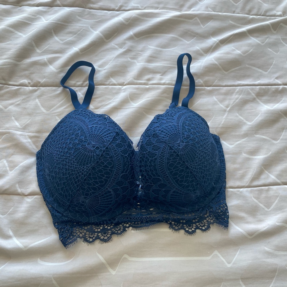 La SENZA Deep Blue Lace Bra